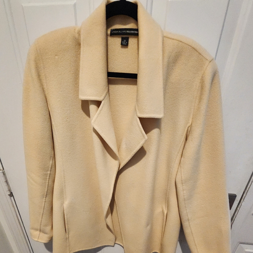 VGUC Cream Colored Wool Jacket